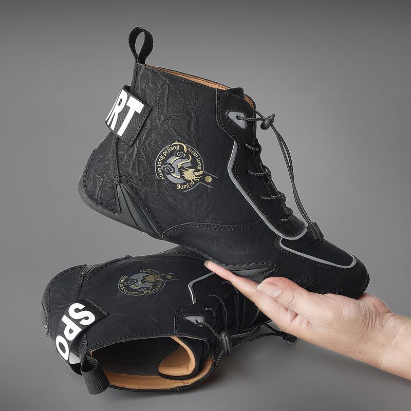 

Hot-selling autumn and winter large-size men s high-top casual Martin boots with cotton warm men s shoes 38