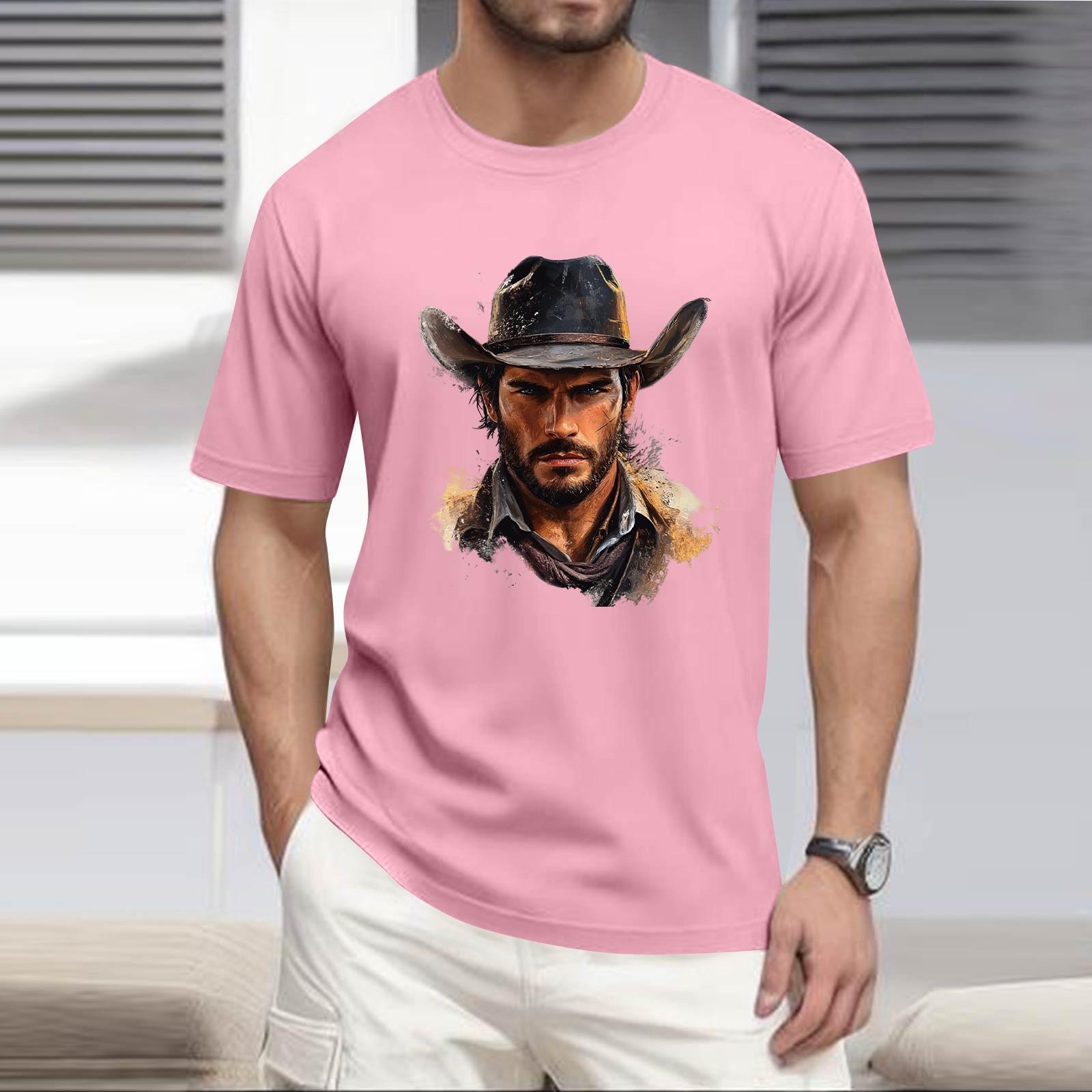 

Мужская рубашка с воротником-стойкой и коротким рукавом, свободная рубашка для отдыха и отдыха, мужская L розовый