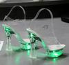 Fashion Designer Sandals Sandalias Women 2025 Summer New Flowers Transparent High Heels 14.5cm Platform Thick Heel Ladies Banquet Shoes