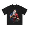 T-shirt Oversize Lionel Messi Barcelona Champions League Scarpa d'Oro Firma | Maglietta Streetwear Calcio Unisex