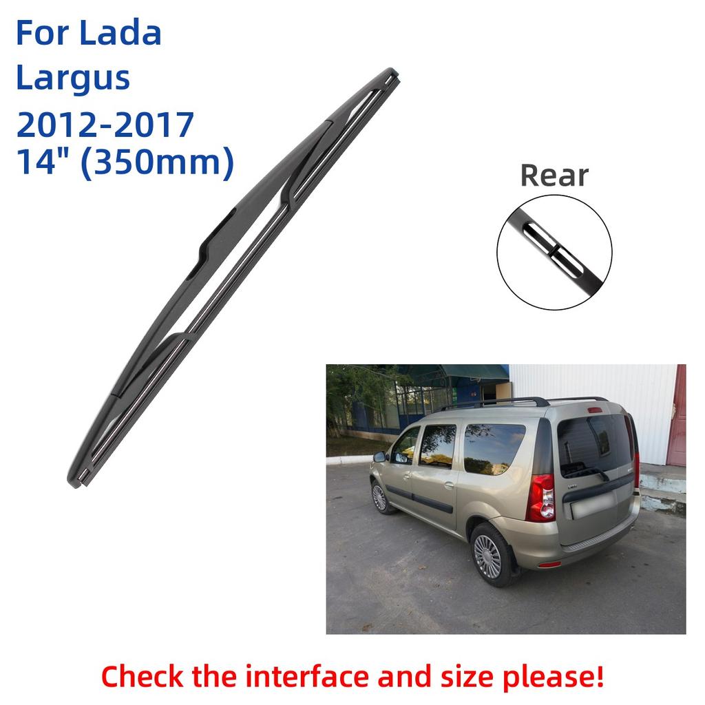 For Lada Largus 2012-2017 Front Rear Wiper Blades Brushes Cutter Accessories J Hook 2012 2013 2014 2015 2016 2017