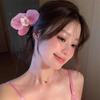 Sweet Phalaenopsis Flower Hairpin  Bohemia Creative Design Cloth Floral Pearl Hair Clip Female Headdress