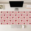 Pink Checkered Mouse Pad Large Computer Office Game Table Mat 90x40 Xxl Rubber Nonslip Stitched Edge Keyboard Mat Long Desk Pad