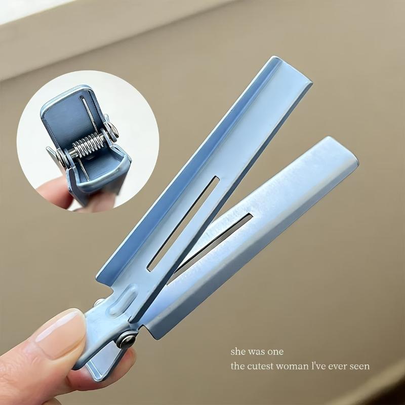 Pro Aluminum Hairdressing Duckbill Clip Long Mouth Hairdressing Tool Hair Salon Partitioning Clip Styling Hair Accessory