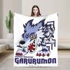 Digimon Virtual Pet Blanket Flannel Decoration   Multifunction Super Soft Throw Blankets for Bed Outdoor Rug Piece