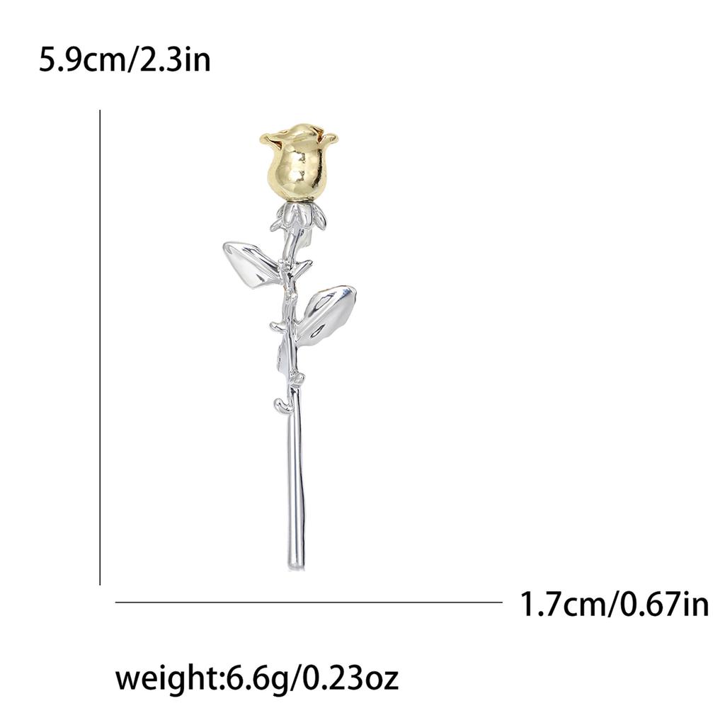 Einfache Mode Temperament Rose Schmuck Trend Brosche Damen Kleidung Zubehör Brosche Pin Button