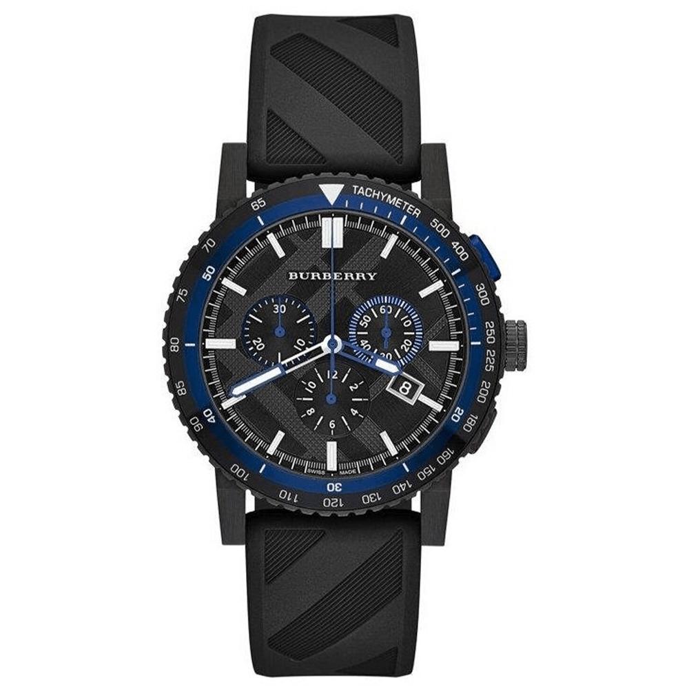 Burberry BU9806 Reloj para Hombre Cronógrafo The City Negro