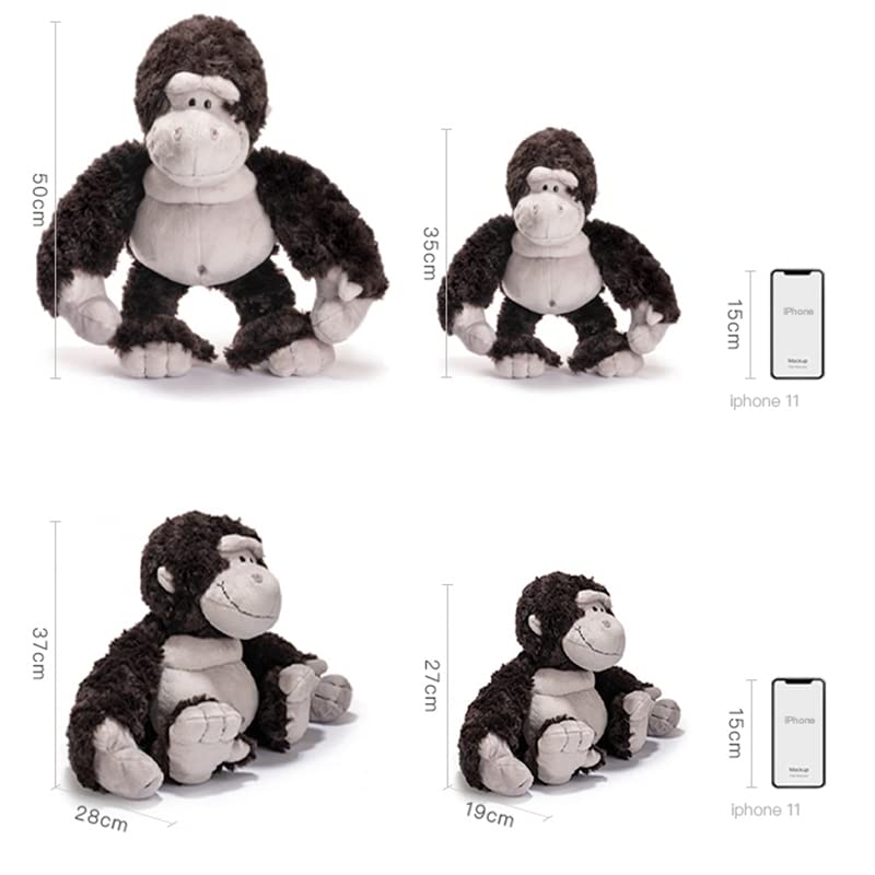 Duża, wygodna, pluszowa lalka gorylmałpa szympans. Idealny prezent do wystroju domu, ta miękka, puszysta i puszysta poduszka do ciała jest idealna do