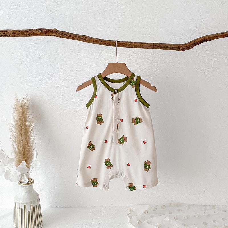 

Летний вафельный ромпер из чистого хлопка и комплект гаремных штанов для малышей 2025 80 cm