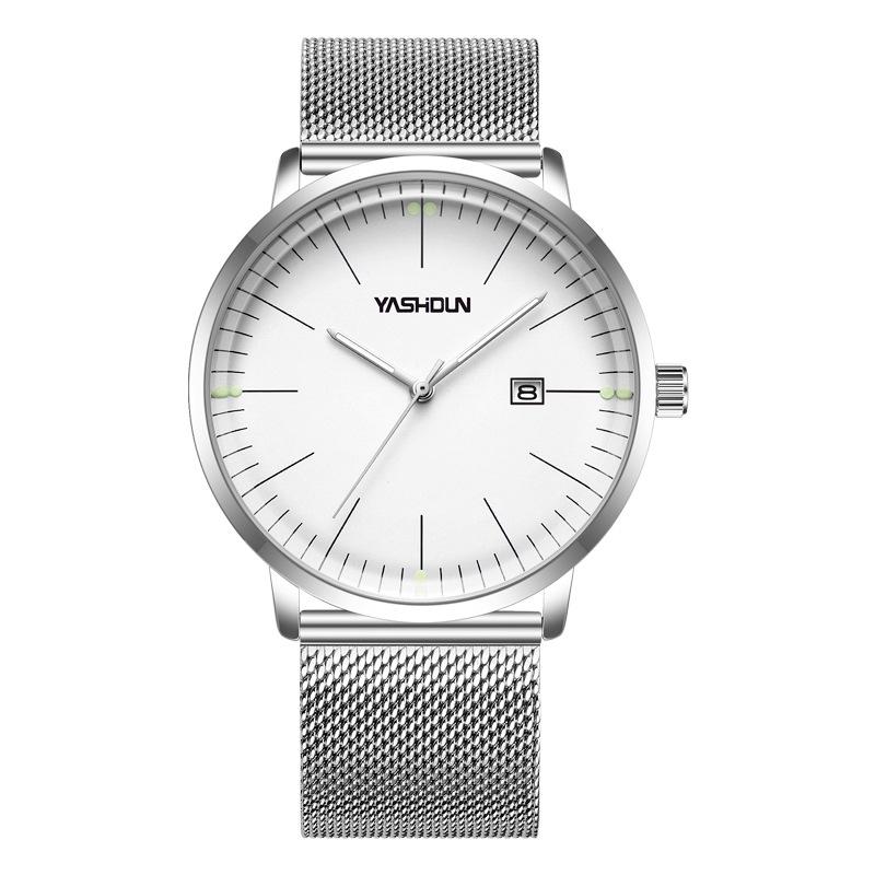 Men s Business Waterproof Luminous Quartz Watch - Trendy Genuine Brand