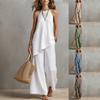 European Style Women Clothing Casual Round Neck Tank Set