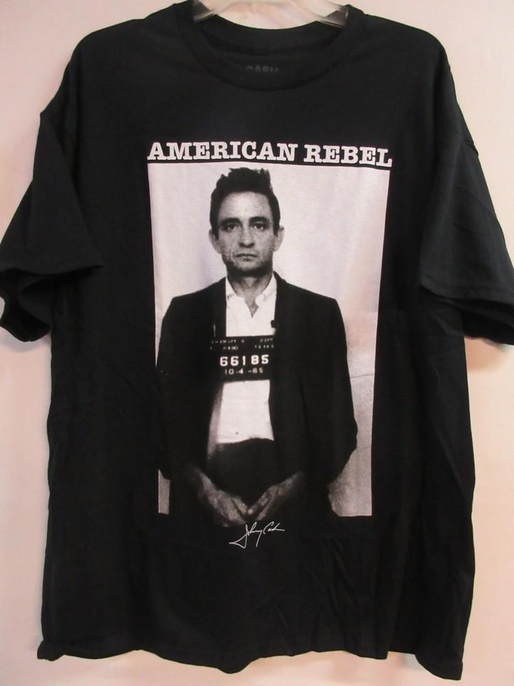 JOHNNY CASH OFFICIAL MERCH MUG SHOT 2023 BAND CONCERT MUSIC  EXTRA LARGE Unisex T-Shirt S