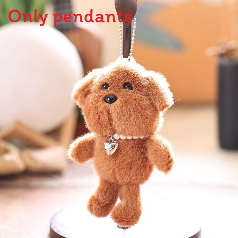 Cute Animal Plush Doll With Love Heart Pendant For Bag Accessories And Gifts