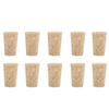 10PCS Rolhas Cônicas de Cortiça Natural Rolha de Madeira para Garrafa de Vinho (22*17*35mm)