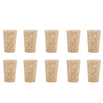 2 Tipos 10 Piezas Corcho Natural Cónico Tapones de Corcho Madera Tapón para Botella de Vino Cerveza