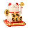 Solar Powered Lucky Beckoning Cat Decoration Mini Waving Hand Cat Ornaments  for Opening Business