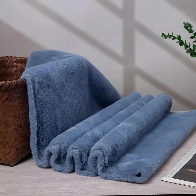 Thickened Plush Fabric 12mm Encrypted Imitation Rex Rabbit Fur Fabric Short Plush Counter Background Fabric, Clothing Fabric