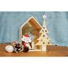 Openwork Wooden Fir Tree Assorted Sizes 3 Pieces