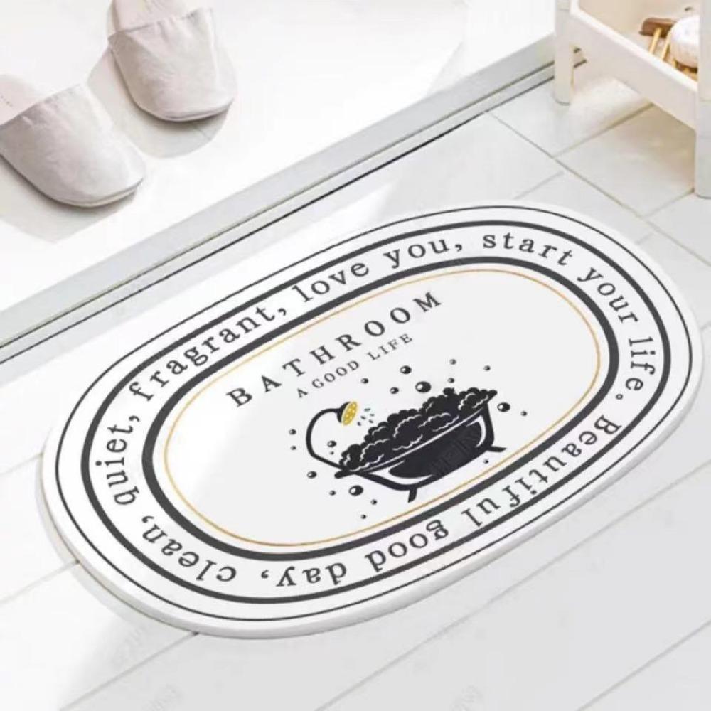 Bathroom Slip-resistant Mat Floor Mat Entry Bathroom Door Moisture-wicking Mat Home Bedroom Carpet Bathroom Slip-resistant Mat