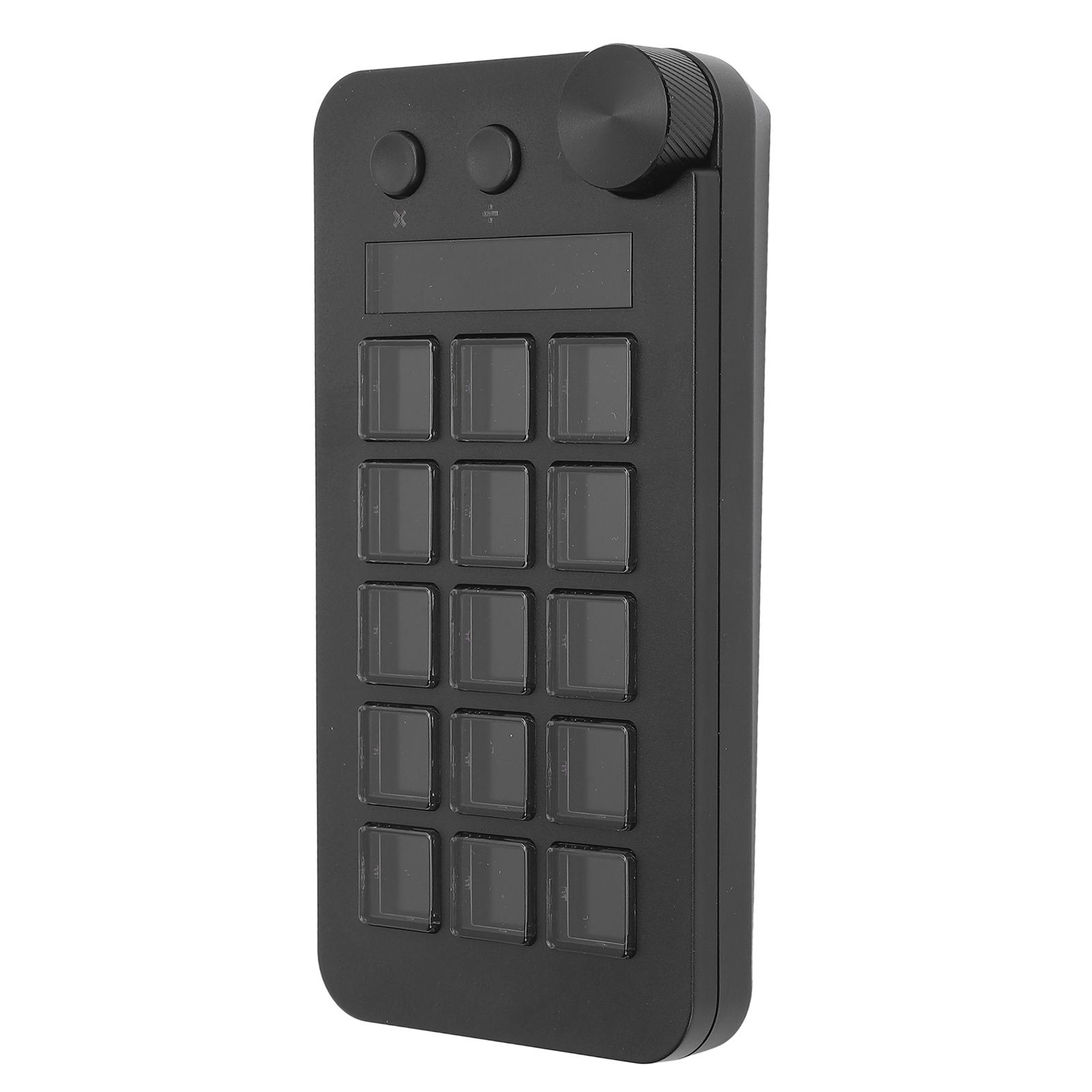 

Контроллер потока с ручкой 15 макроклавиш Настраиваемая визуальная клавиатура Действия триггера в приложениях чёрный