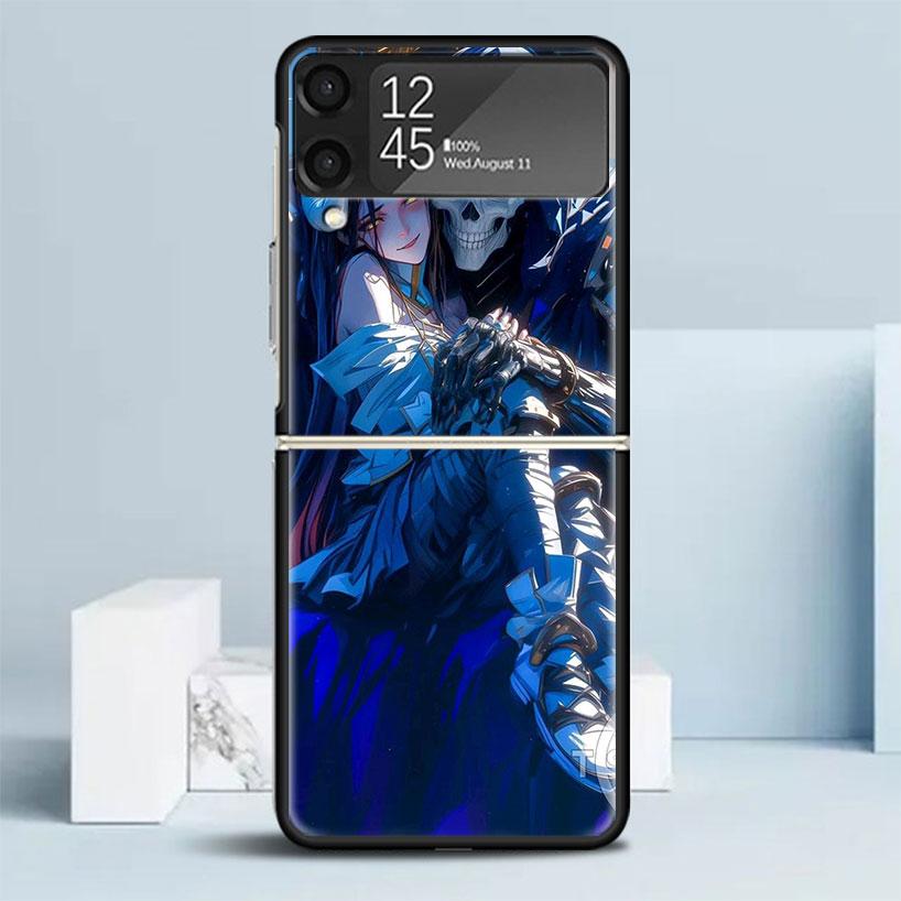 Albedo Overlord Anime Phone Case For Samsung Galaxy Z Flip7 Flip6 5G Flip5 Flip4 Flip3 ZFlip 7 6 3 4 5 Shockproof Back Cover Gal