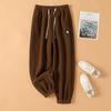Women Winter Corduroy Plush Extra Thick Pants Warm Loose Comfortable Rib Leg Pants Lined Fleece Sports Joggers Trousers