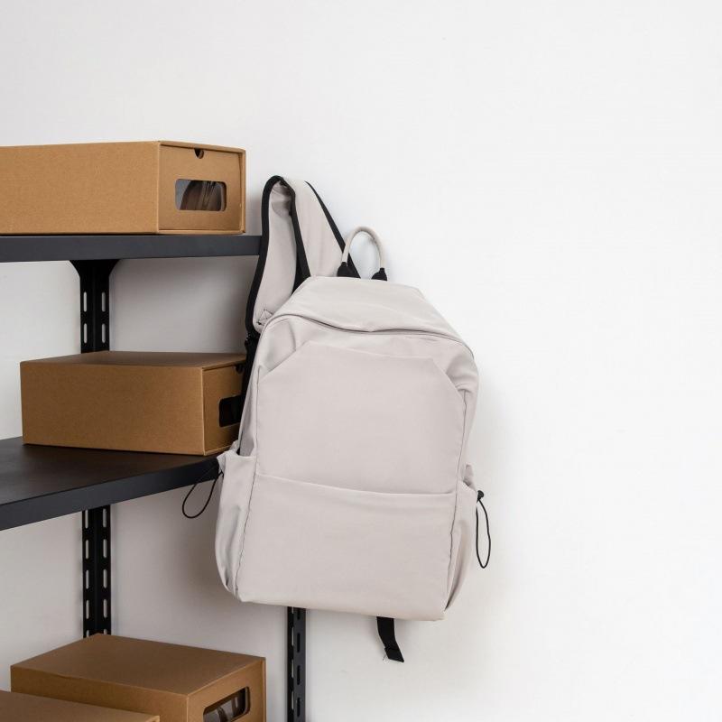 

Simple backpack solid color new Japanese trendy ins couple backpack large capacity middle school student schoolbag single package