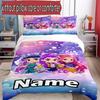 Set copripiumino 3 pezzi (1*Copripiumino + 2*Federe, Senza Nucleo), Set Biancheria da Letto Personalizzato con Nome KPop Cacciatori di Demoni, Decorazione Camera da Letto Casa Regalo