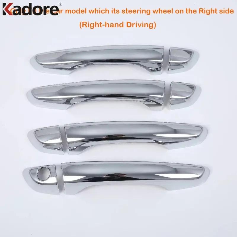 Door Handle Cover Trim For Hyundai Verna Solaris Accent 2018     Chrome Car Side Door Handles Cap Accessories