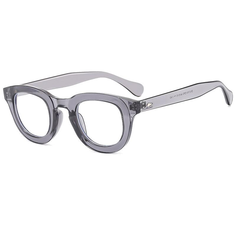 

Vintage Inspired Green Lens Round Glasses With Full Frame Pc Construction For Outdoor Activities I