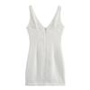 2025 Spring Women's European American V-neck Sleeveless Slim-fit Mini Dress