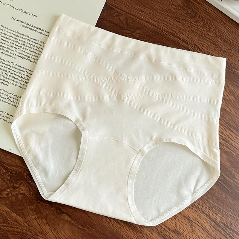 Dámské spodní prádlo plus size, jednobarevné, jednoduché, bavlněné, s vysokým pasem, pro zpevnění břicha a boků, beze švů, prodyšné, s prodlouženým klínem