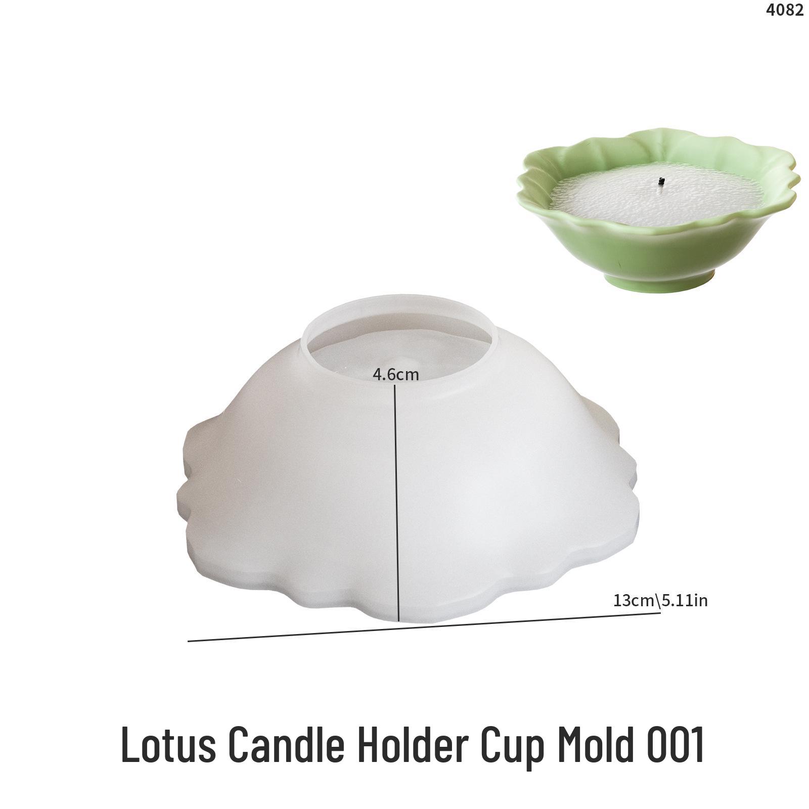 Poppy DIY Irregular Lace Lotus Leaf Silicone Mold for Resin, Incense, and Candle Holder.