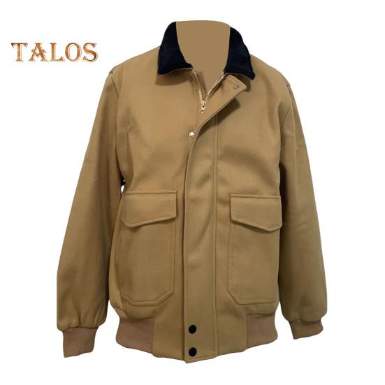 Осенне-зимняя мужская куртка с плюшевой строчкой — фото 12