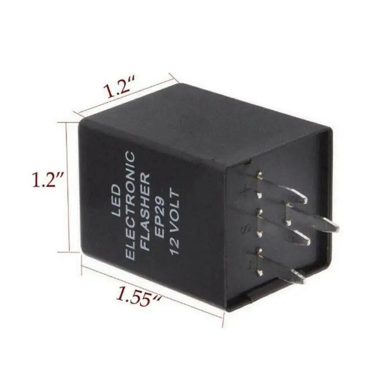 4-Pin EP29 LED Flasher Decoder 4 Pins Electronic Relay Car Fix LED SMD Turn Signal Light Error Flashing Blinker 12V 10A ABS