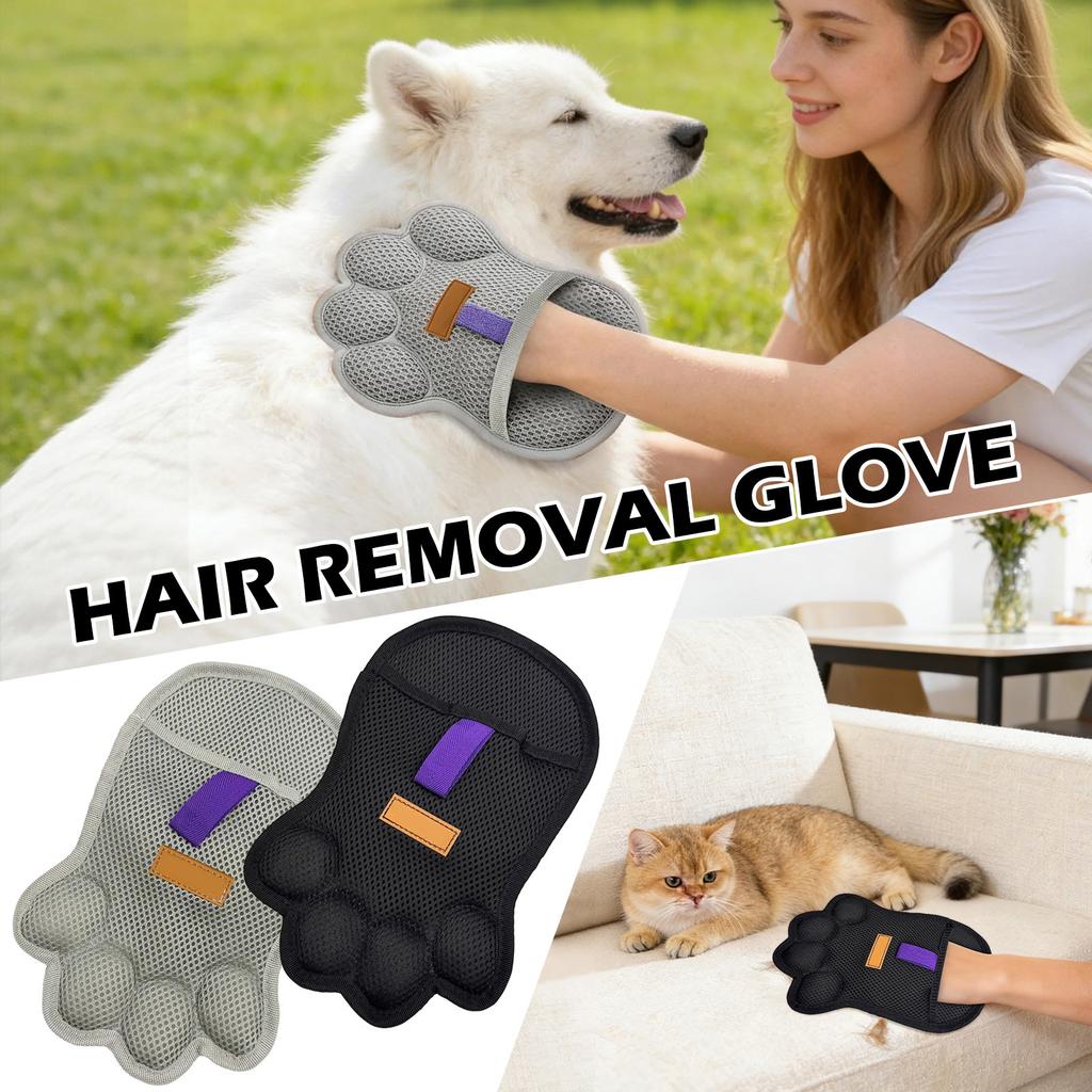 Electrostatic Pet Hair Remover,Soft Ergonomic Grip,Pet Hair Cleaning Gloves Electrostatic | For Puppy Long Short Coat Carpet Couch Furniture Car Seat