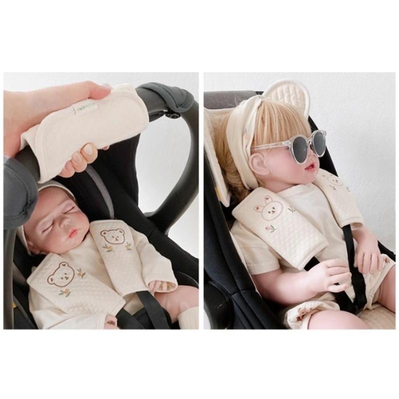 Seatbelt Cover Pads with Animal Pattern Car Safety Belt Strap Cushion Automotive Accessories Shoulder Strap Pad