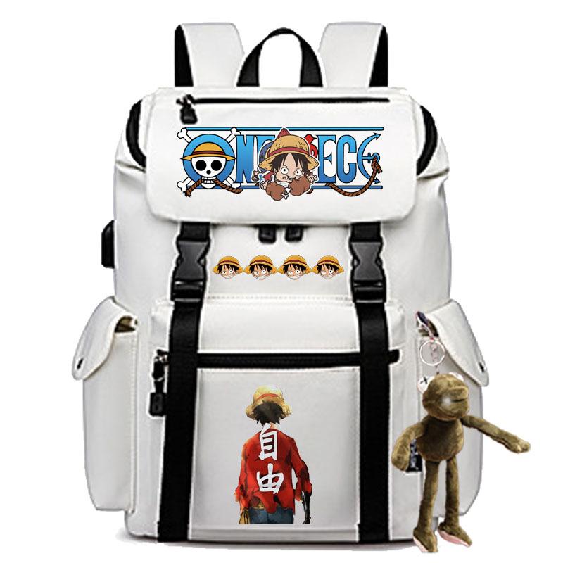 2024 Cross-border New Popular ONE PIECE Cartoon Pattern Backpack College Student Large-capacity Laptop