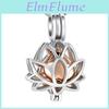 Steel Jewelry Heart Hollow Stainless Shaped Pendant Necklace Lotus Flower Shape Jewelry