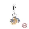 Charms camaleonte adatti a braccialetti originali alla moda in argento 925 con zircone, perlina a forma di polpo e tartaruga, ciondolo a forma di farfalla e lucciola, fai da te per realizzare gioielli