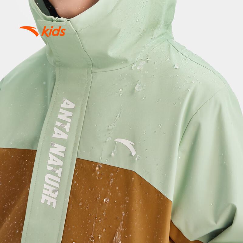 Anta Kids' Fleece Hooded Outdoor Jacket