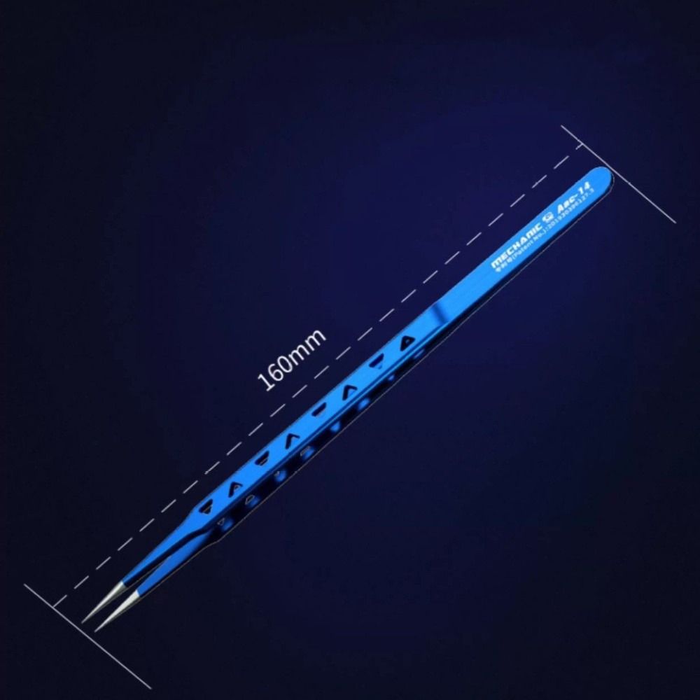 Durable Stainless Steel Tweezer High Precision 8 Hole Heat Dissipation Precision Tweezers Spot Welding Clip Repair Tool
