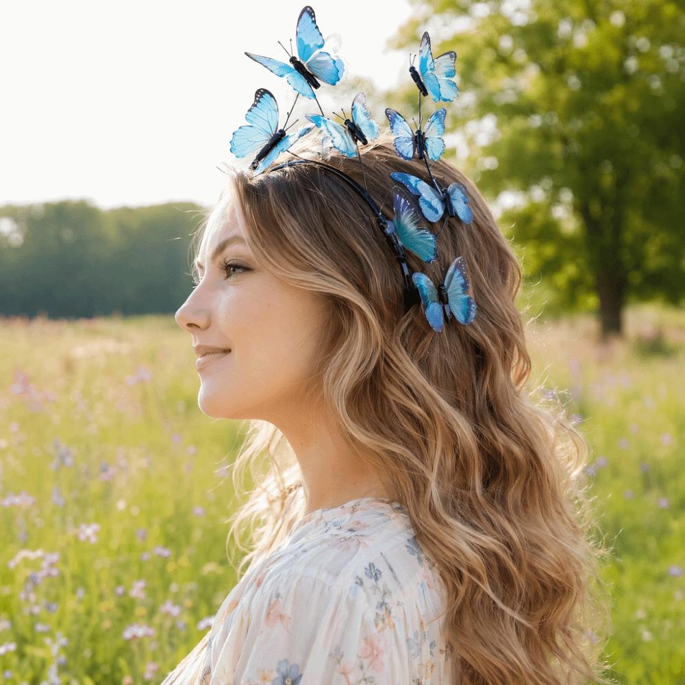 Glow Simulation Bridal Headpiece Flower Ring Fairy Headband Hair Accessories Bride