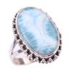 Natural Republic Larimar Gemstone 925 Solid Sterling Silver Gift Ring S.7 P1c28