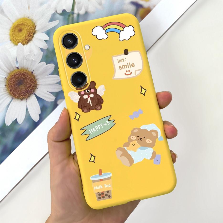 For Samsung Galaxy A55 Case A15 A25 A35 5G Stylish Candy Painted Cover Soft TPU Phone Case For Samsung A15 Galaxy A25 2023 Shell