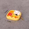 Mini Miniature Playset Pink Yellow Blue Realistic Food Model Lunch Food Ornament  Doll Accessories
