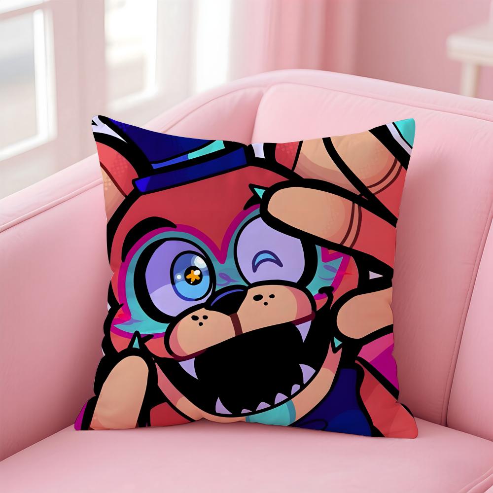 Игра F-Five N-Nights at Freddy s Наволочка Удобная Двусторонняя Наволочка Идеально для Автомобиля Дивана Спальни и Не Только 12x12Inch