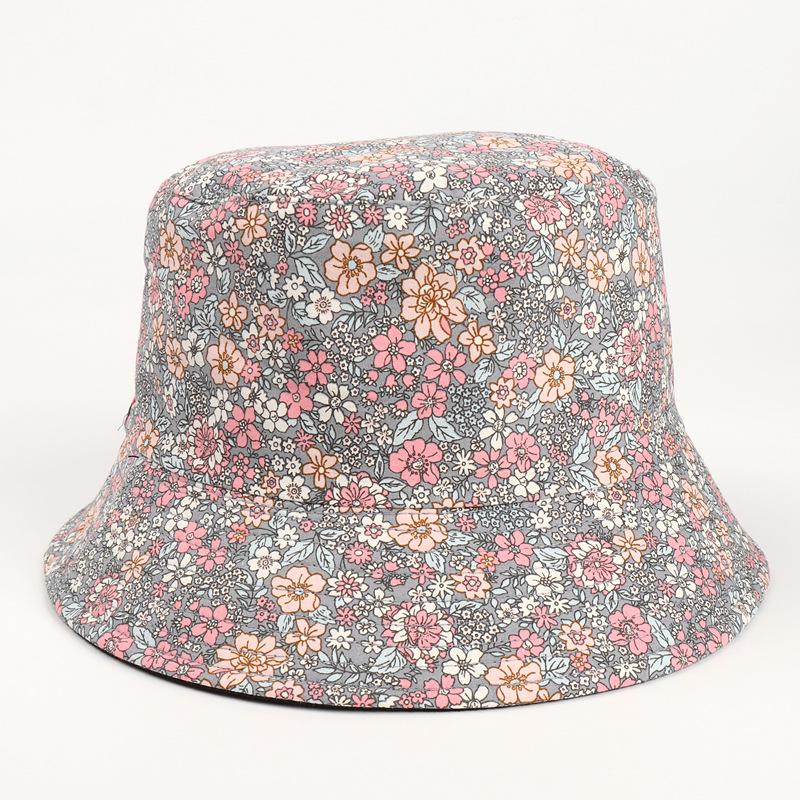 Fisherman's Hat, Female Chrysanthemum, Double-sided Printed Flower Pot Hat, Outdoor Flower Sun Protection and Sunshade Hat