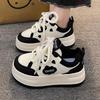 Kids' White Non-slip Lightweight Sneakers, Versatile for Spring & Autumn, Soft & Thick Sole Running Shoes for Boys & Girls.