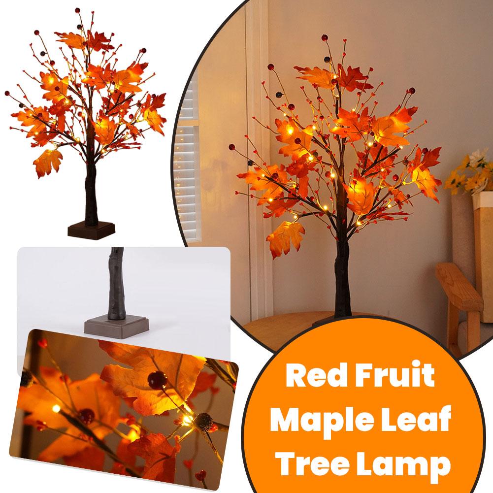 LED Artificial Black Birch Tree Light DIY Branches Table Lamp For Fall Gifts Home Bedroom Holiday Party Halloween Decor